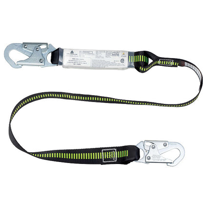 DEGIL 6' Shock Pack Lanyard with 2 Snap Hooks