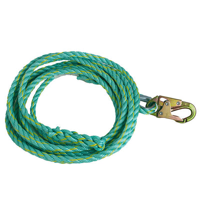 DEGIL Fallpro 50' Vertical Lifeline Rope with 3/4in Snap Hook End