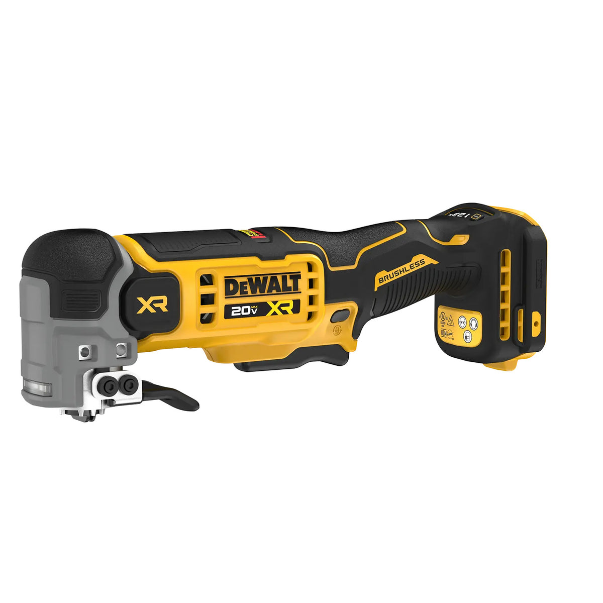 DeWalt DCS359B 20V MAX XR oscillating multi-tool side view