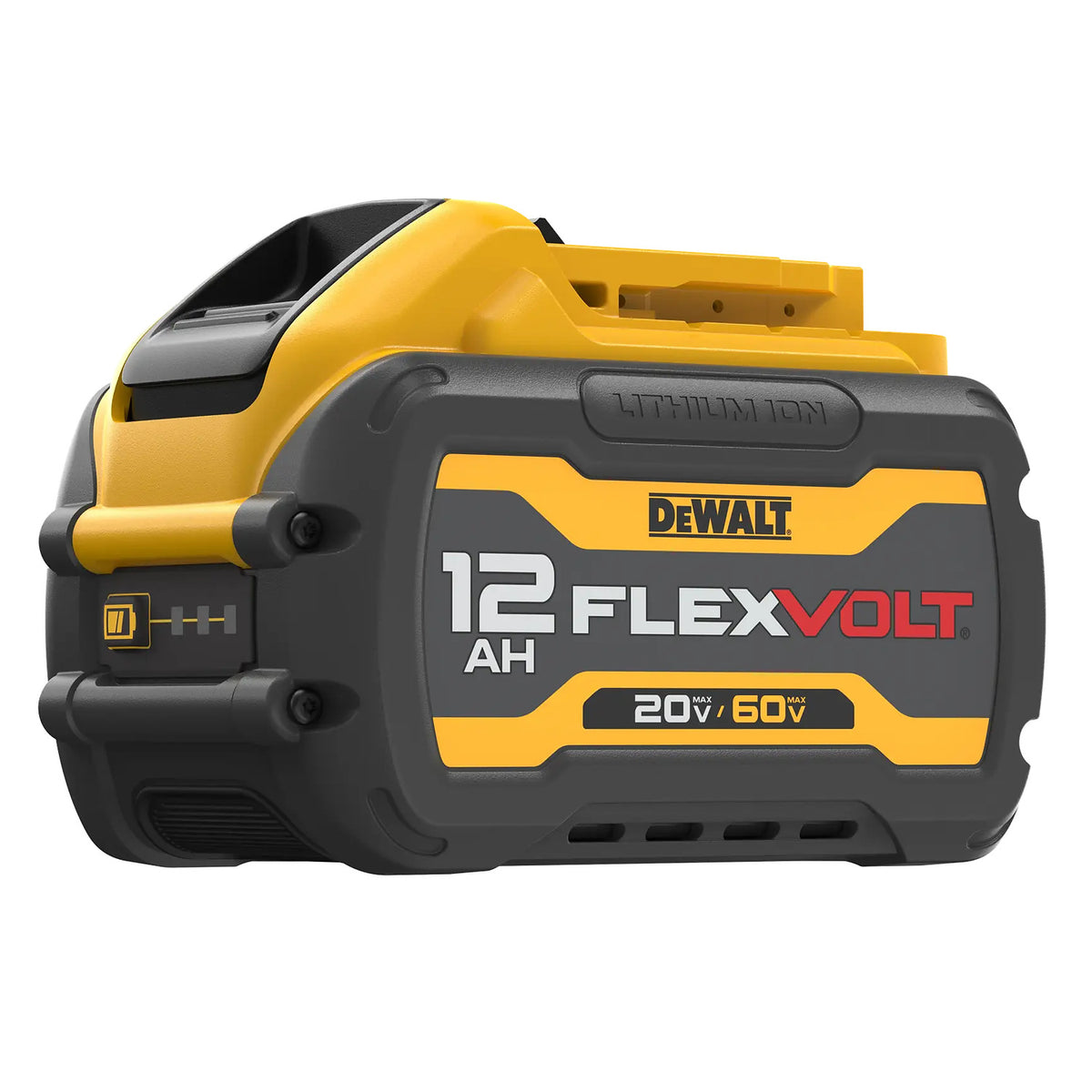 DeWalt DCB6112 20V/60V MAX FLEXVOLT 12Ah tabless battery side view