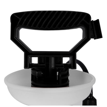 Dynaline 4L handheld pressure sprayer ergonomic pump handle close-up