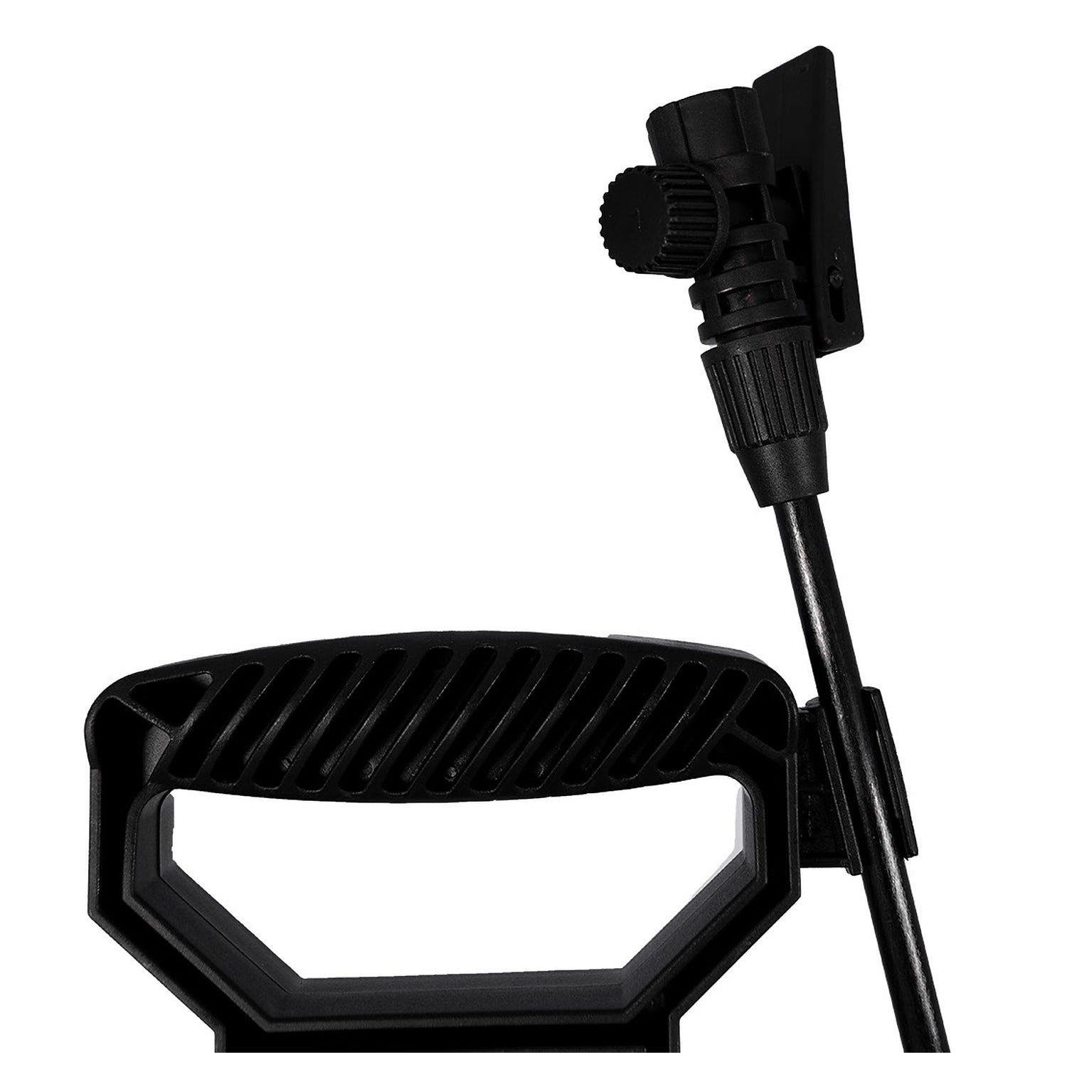 Dynaline 4L handheld pressure sprayer lance clip and adjustable wand close-up