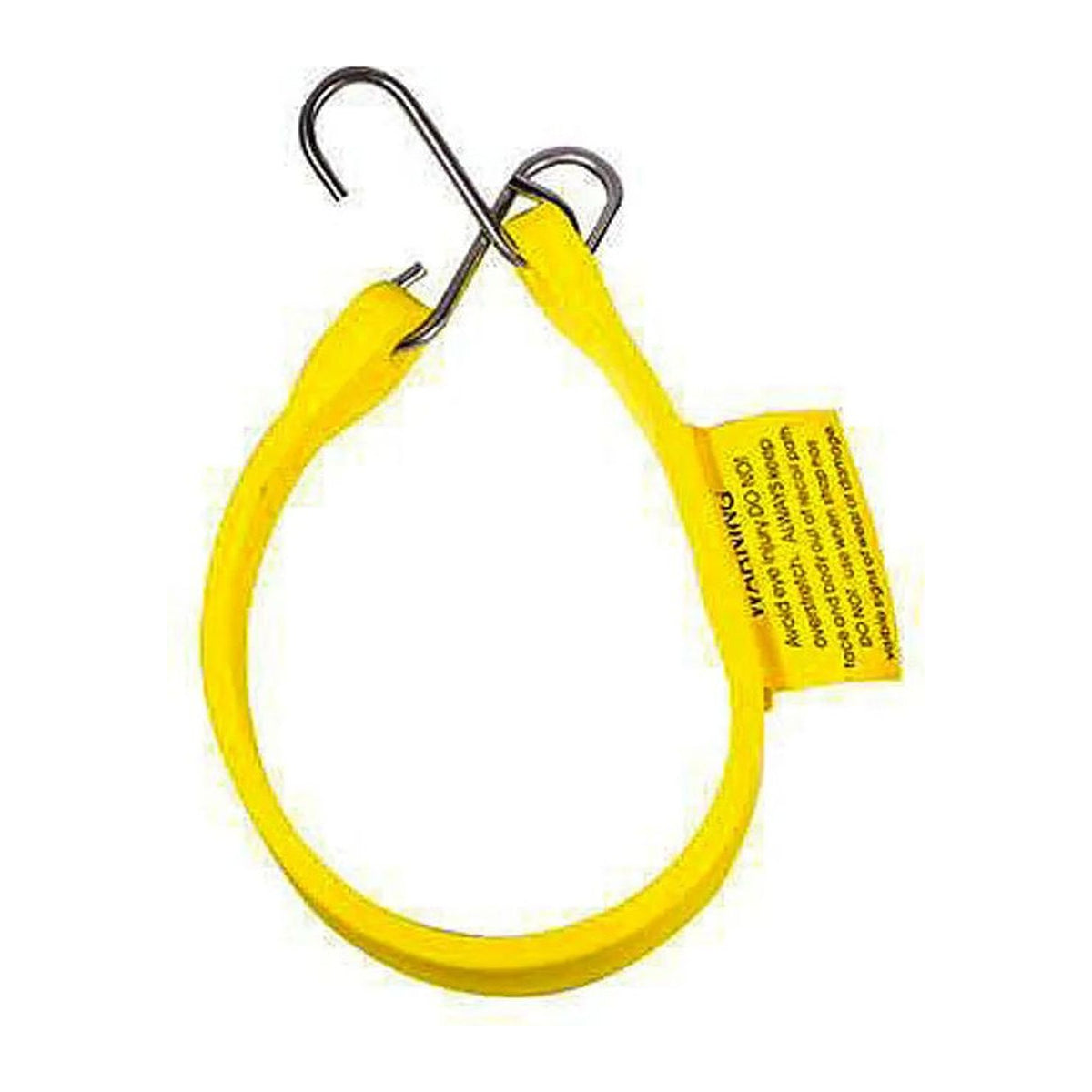 Dynaline DN11297 21-inch yellow thermoplastic tarp strap with S hooks
