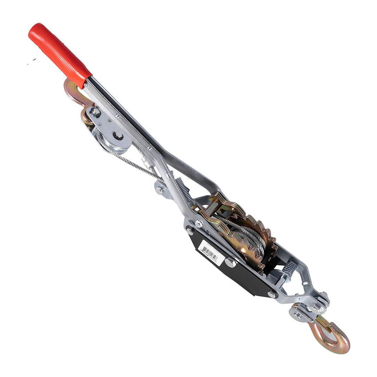 Dynaline DN11352 2-ton cable puller with red handle, angled main view