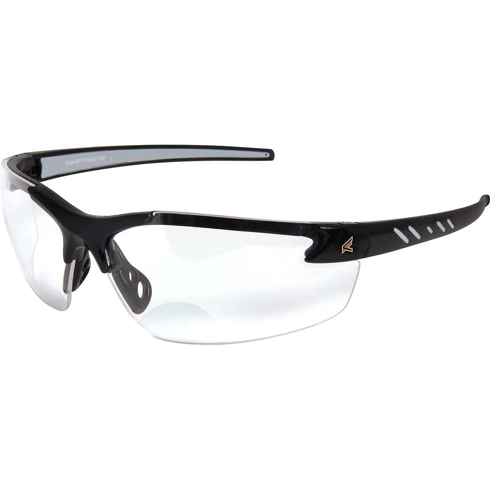 Edge Zorge G2 Safety Glasses with Black Frame & Clear 1.5 Progressive Magnification Lens