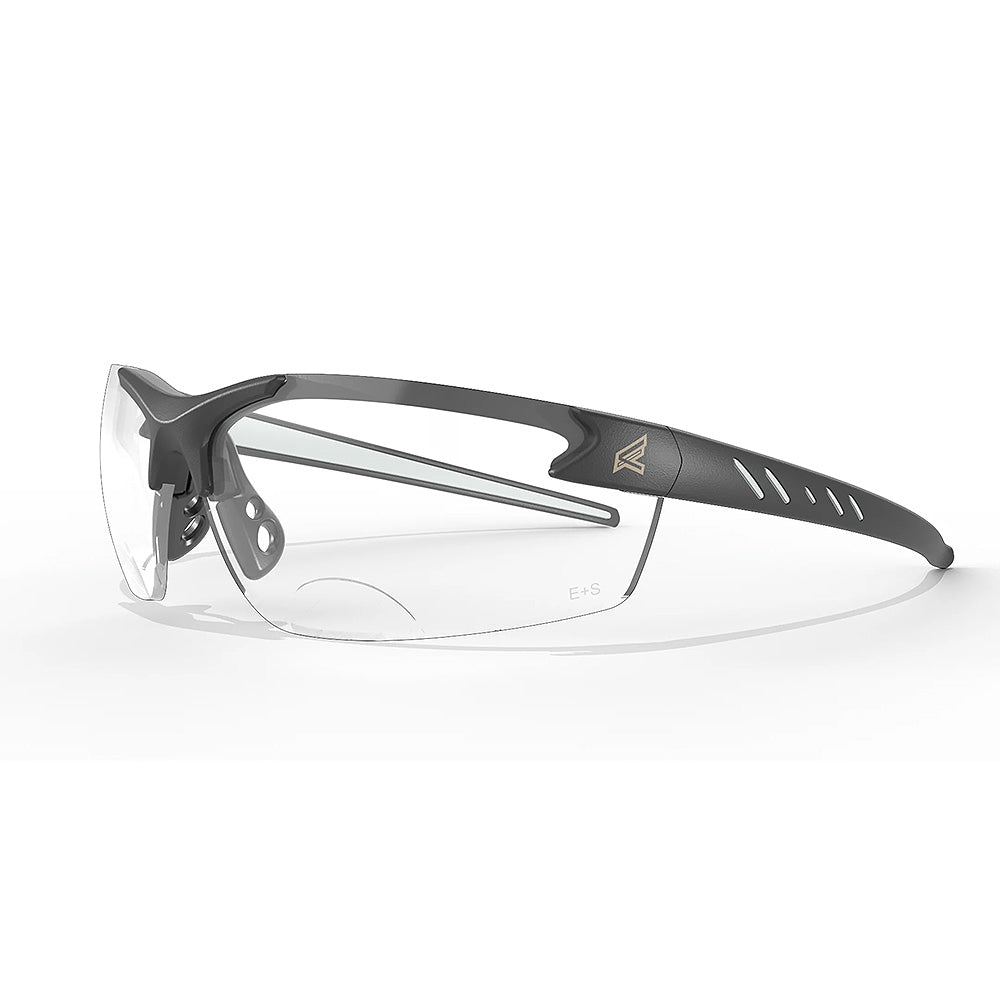 Edge Zorge G2 Safety Glasses with Black Frame & Clear 2.0 Progressive Magnification Lens