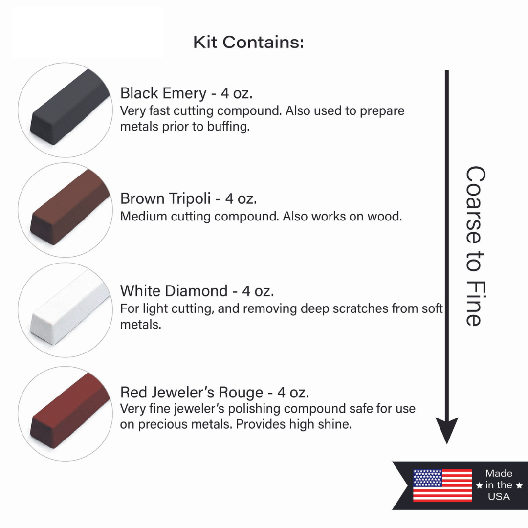 Enkay 4pc Polishing Compound Kit