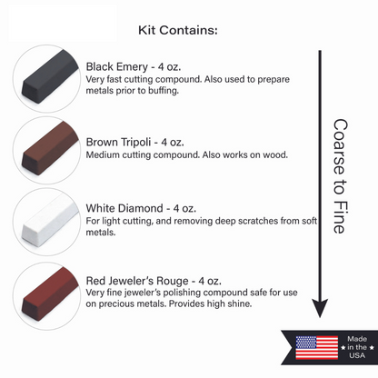 Enkay 4pc Polishing Compound Kit