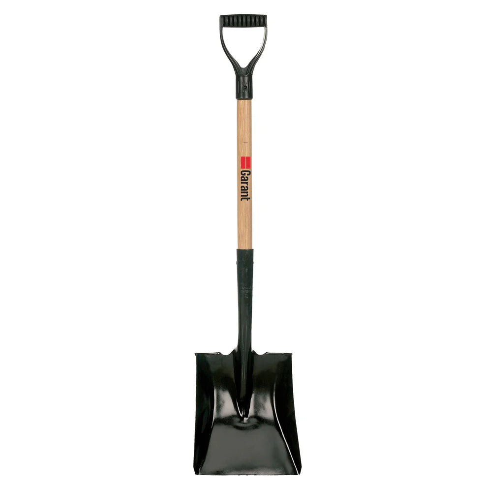 Garant Square Mouth Shovel with D-Grip Wooden Handle