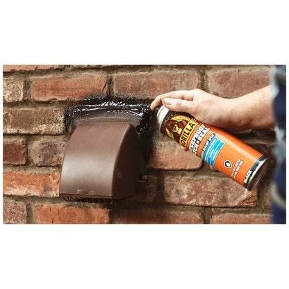Gorilla 104058 black waterproofing spray used around a roof vent