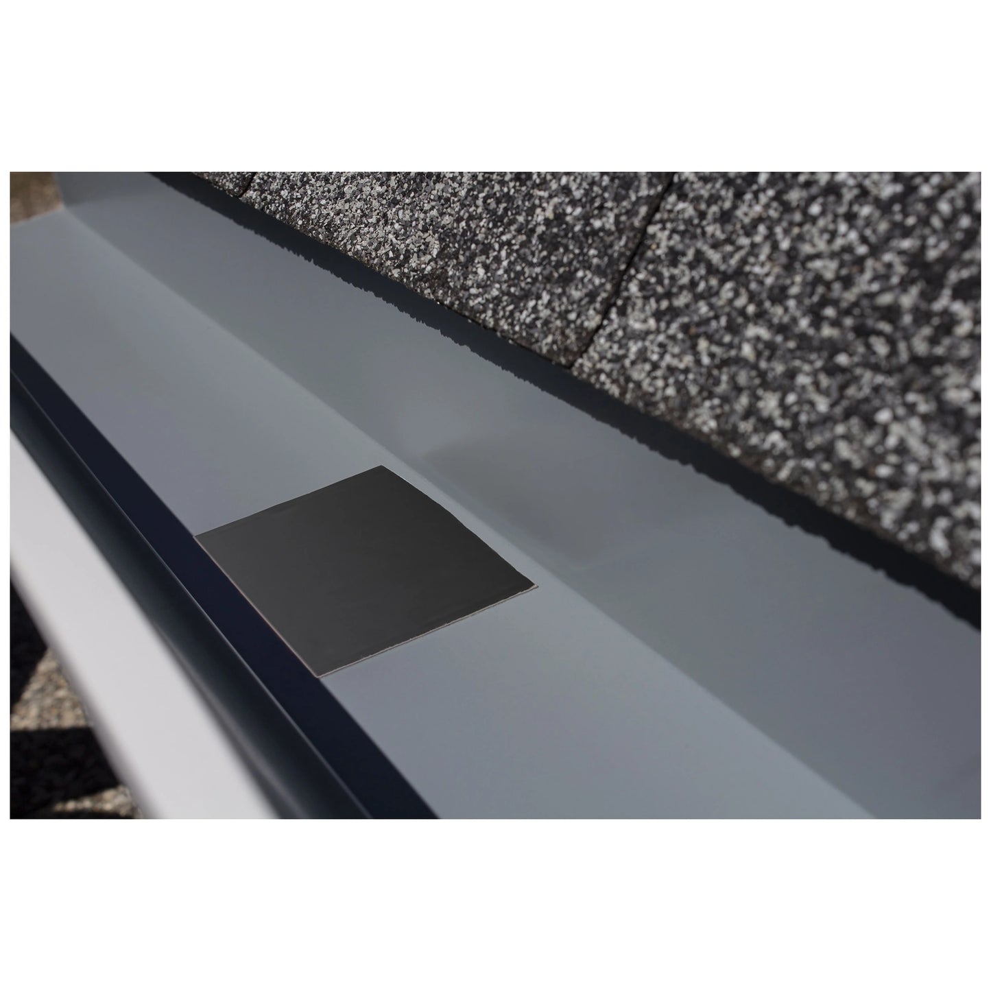 Gorilla 4670002 black waterproofing tape used to repair a gutter