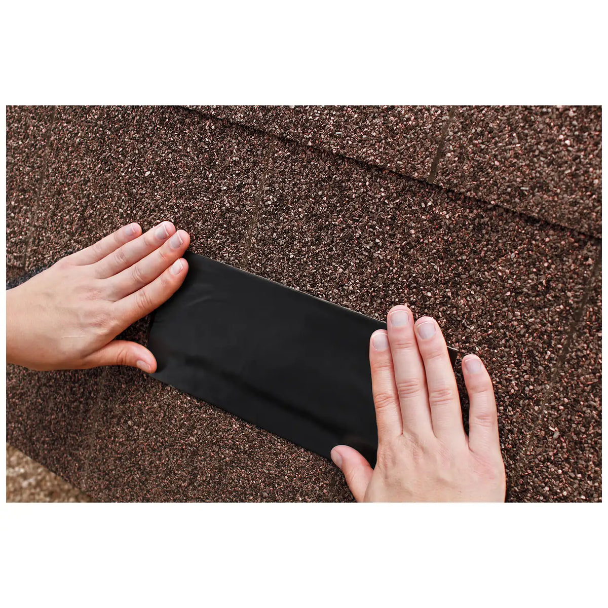 Gorilla 4670002 black waterproofing tape used for a roof repair