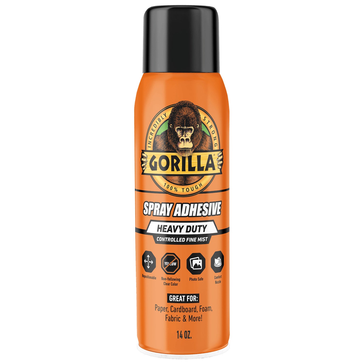 Gorilla 6341502 Heavy Duty 14 oz spray adhesive, front product view
