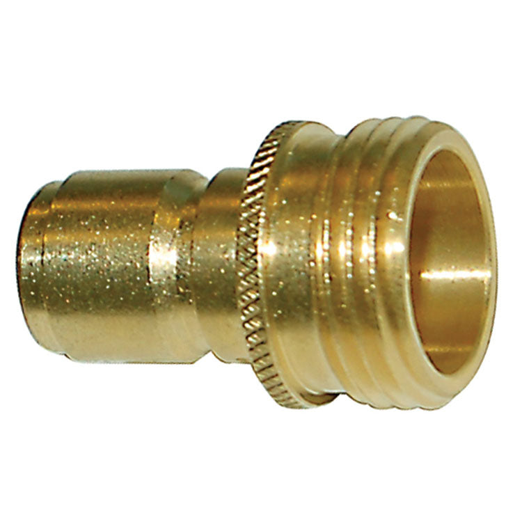 Greenline Brass Garden Hose Nipple with Male Hose Thread