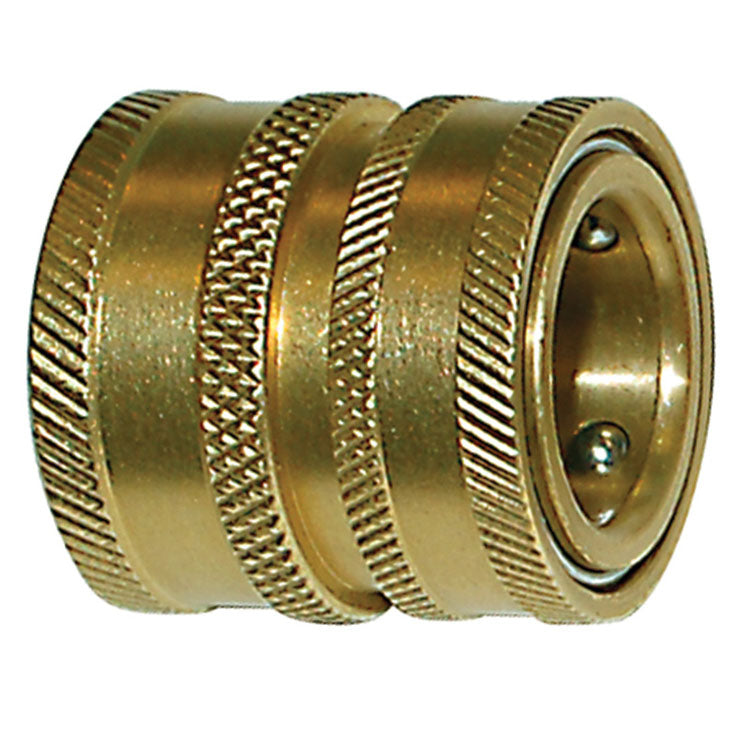 Greenline Brass Garden Hose Coupler with Female Hose Thread