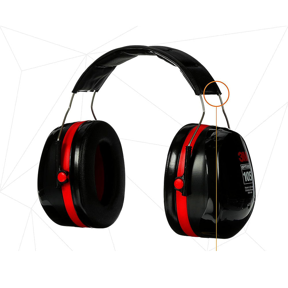 3M PELTOR Optime 105 Over-The-Head Earmuffs