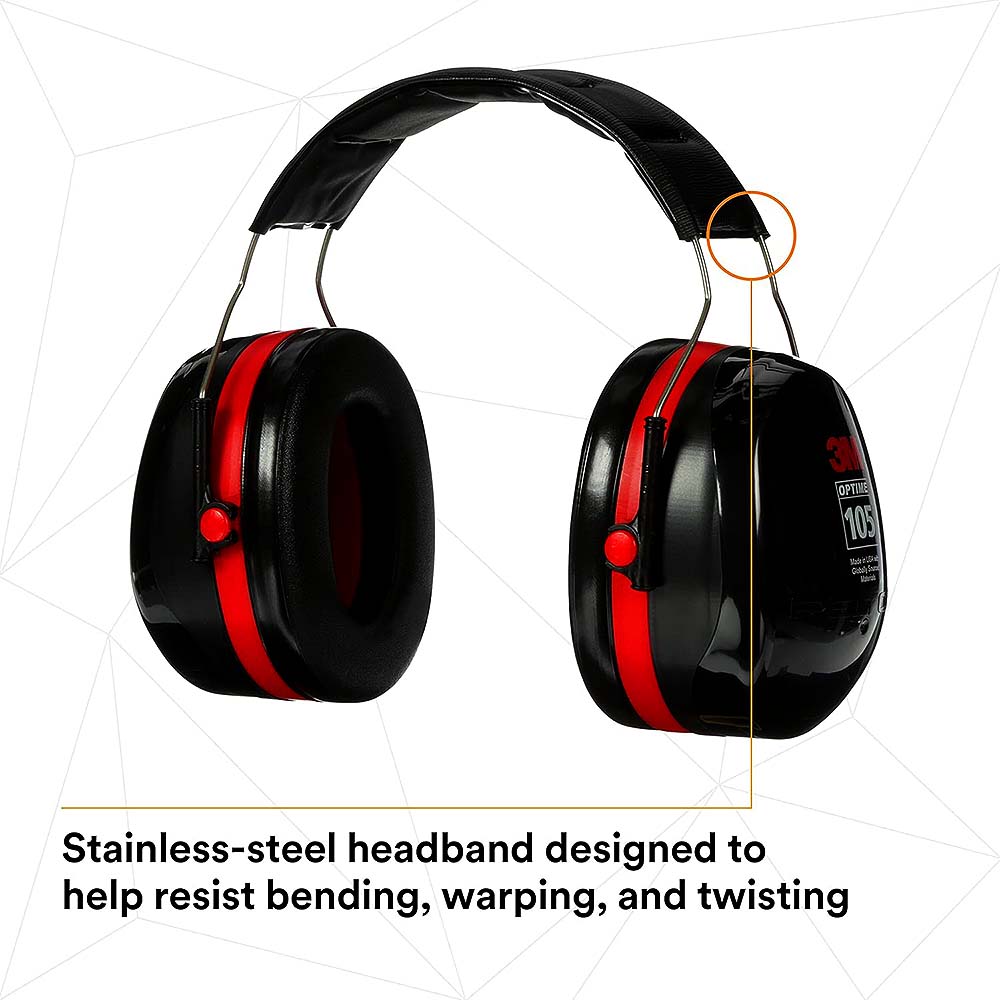 3M PELTOR Optime 105 Over-The-Head Earmuffs
