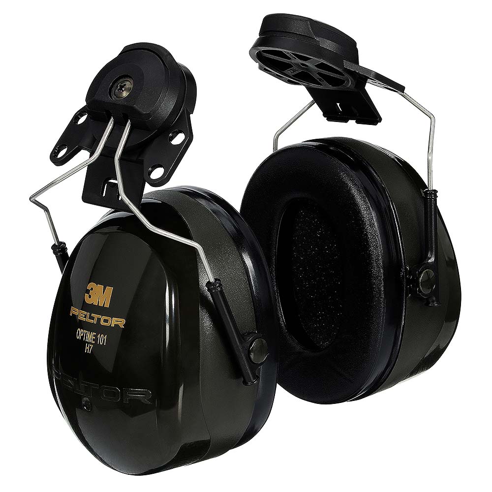 3M PELTOR Optime 101 24dB Cap-Mount Earmuffs for Hard Hat