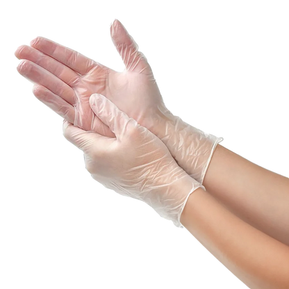 HTT Safety Clear PF 4 Mil Vinyl Gloves - 100pk - additional view