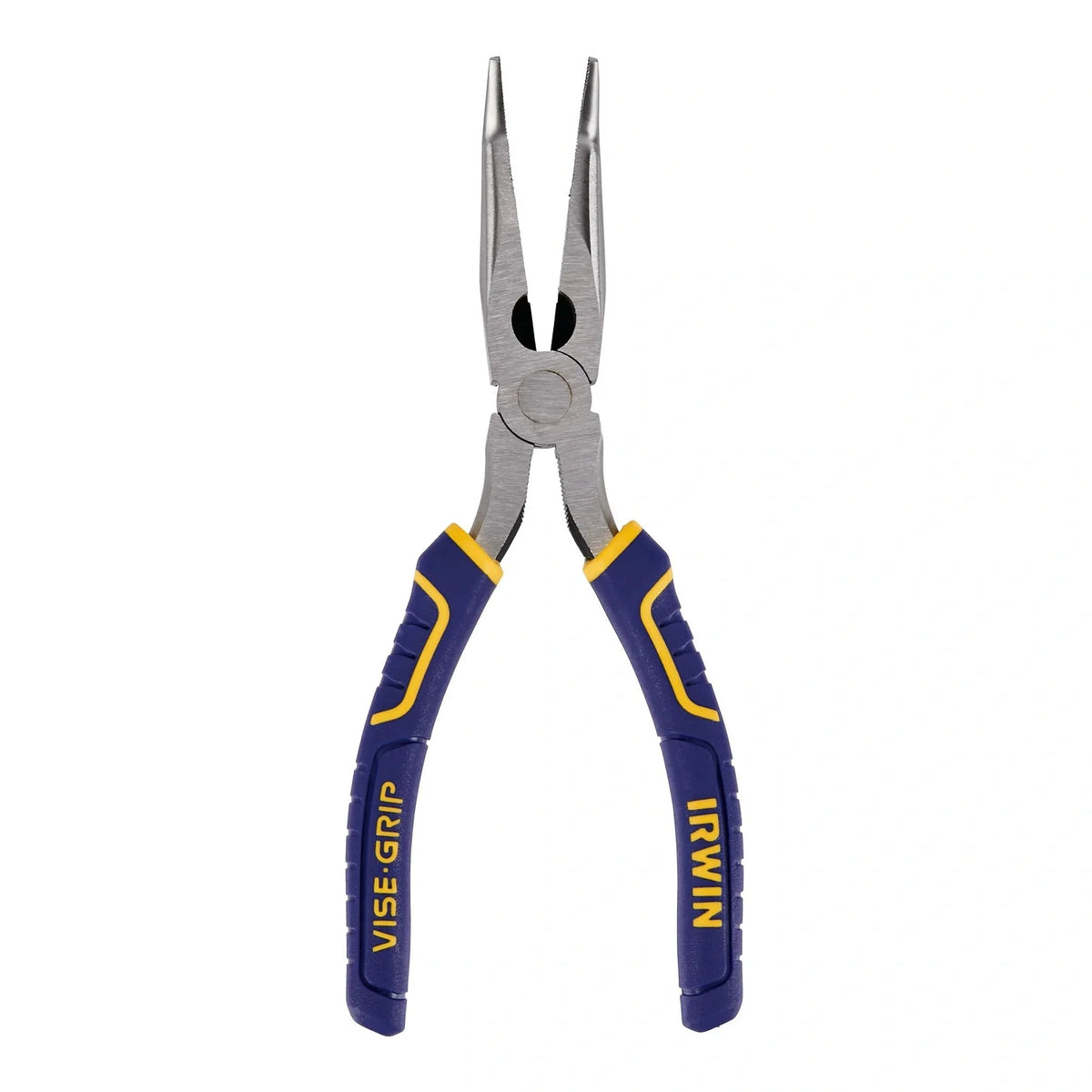 Irwin IR2078228 8-inch bent long nose pliers on a white background