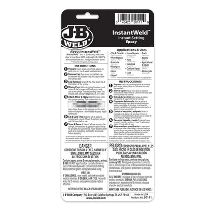 J-B Weld 14ml InstantWeld Syringe Instant-Setting Epoxy