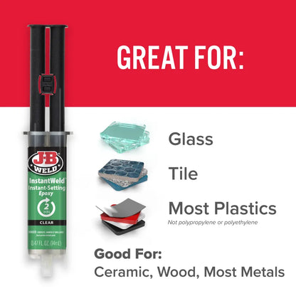 J-B Weld 14ml InstantWeld Syringe Instant-Setting Epoxy