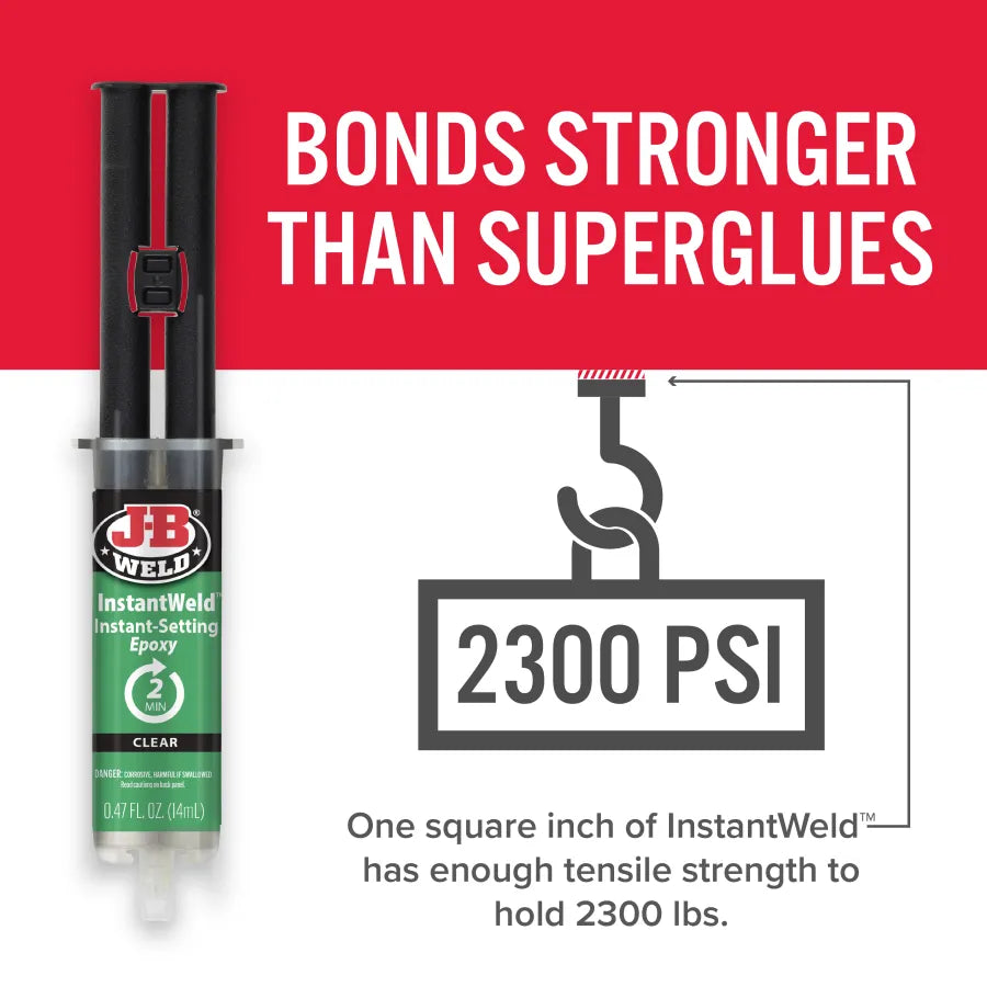 J-B Weld 14ml InstantWeld Syringe Instant-Setting Epoxy