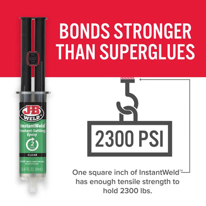 J-B Weld 14ml InstantWeld Syringe Instant-Setting Epoxy