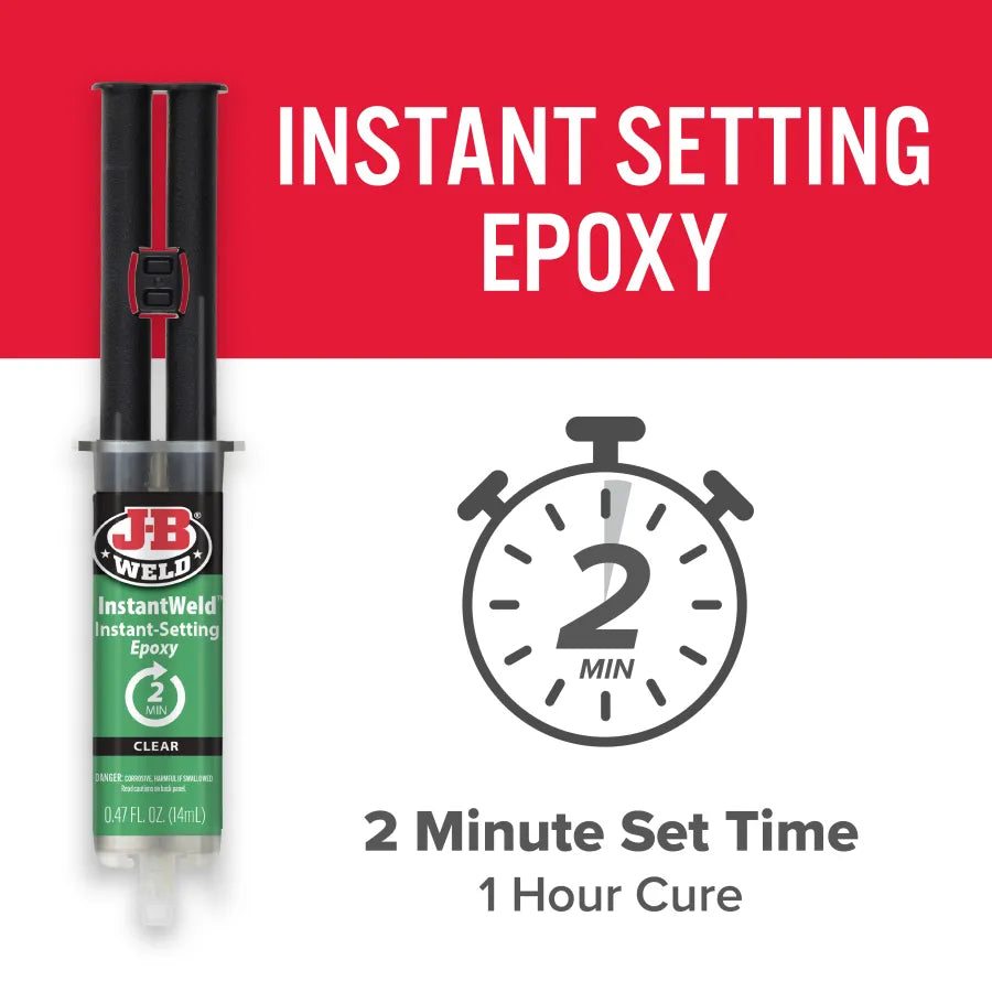 J-B Weld 14ml InstantWeld Syringe Instant-Setting Epoxy