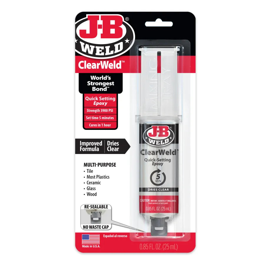 J-B Weld 25ml ClearWeld Syringe