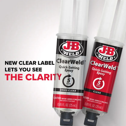 J-B Weld 25ml ClearWeld Syringe