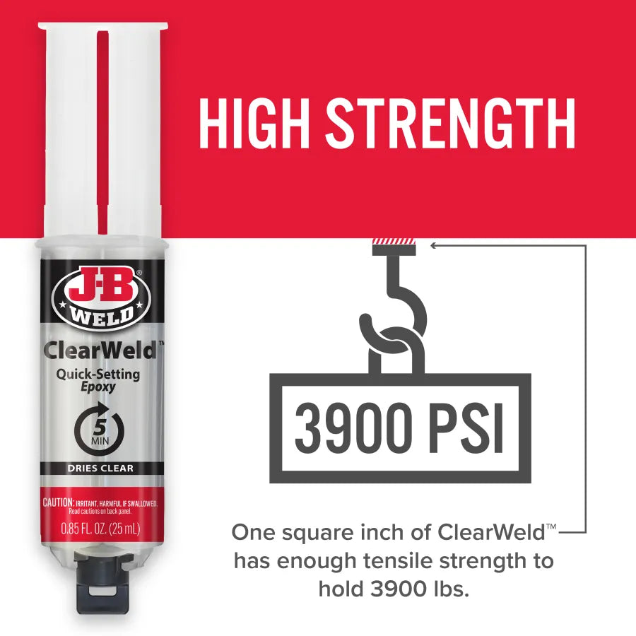 J-B Weld 25ml ClearWeld Syringe
