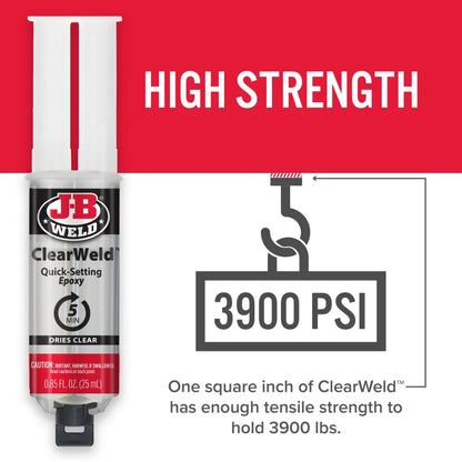 J-B Weld 25ml ClearWeld Syringe