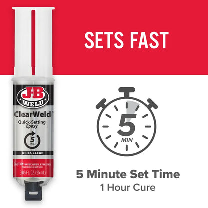 J-B Weld 25ml ClearWeld Syringe
