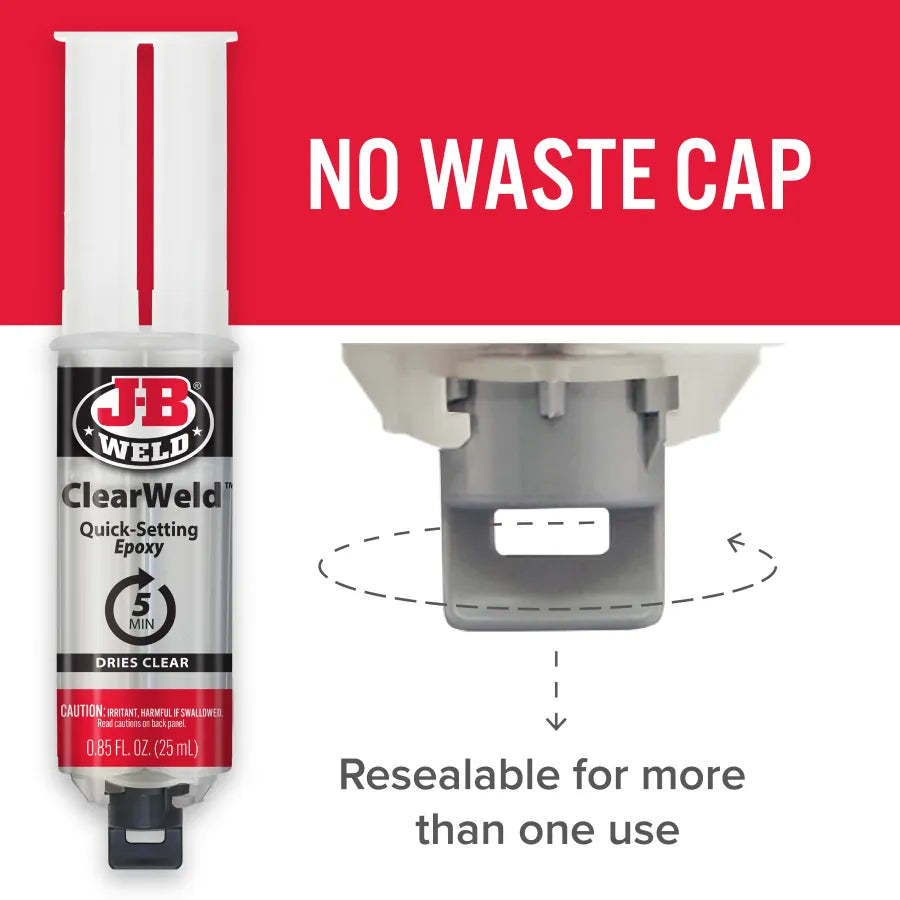 J-B Weld 25ml ClearWeld Syringe