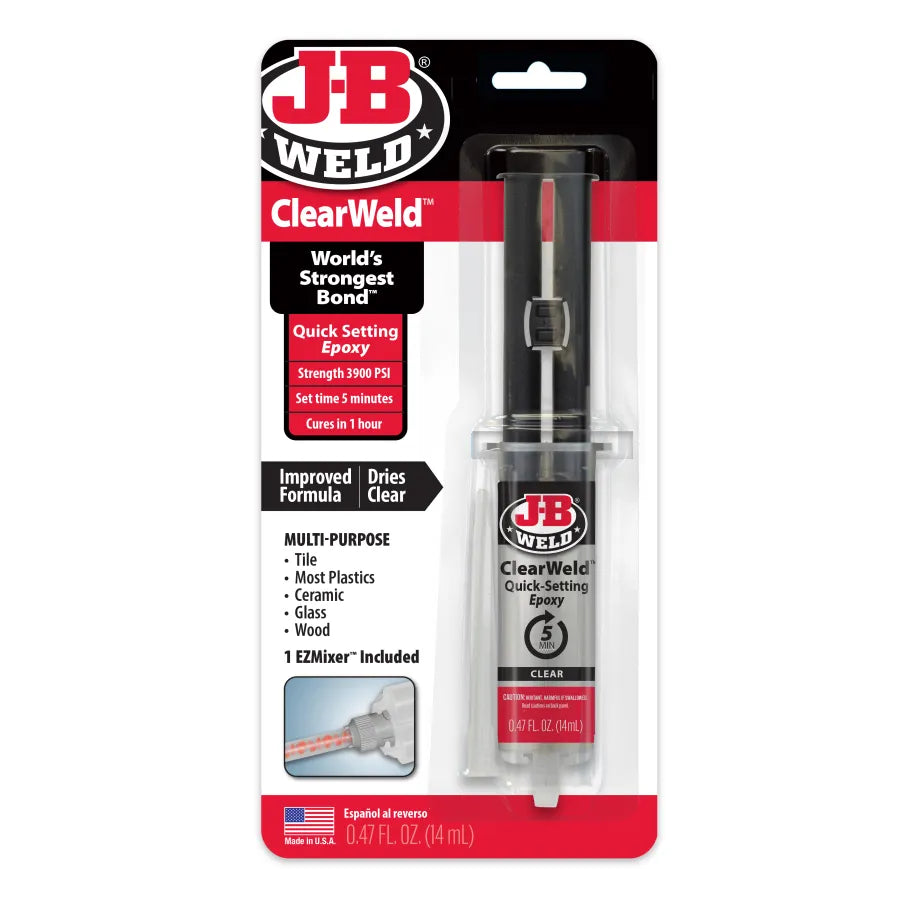 J-B Weld 14ml ClearWeld Syringe