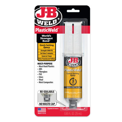 J-B Weld 25ml PlasticWeld Syringe