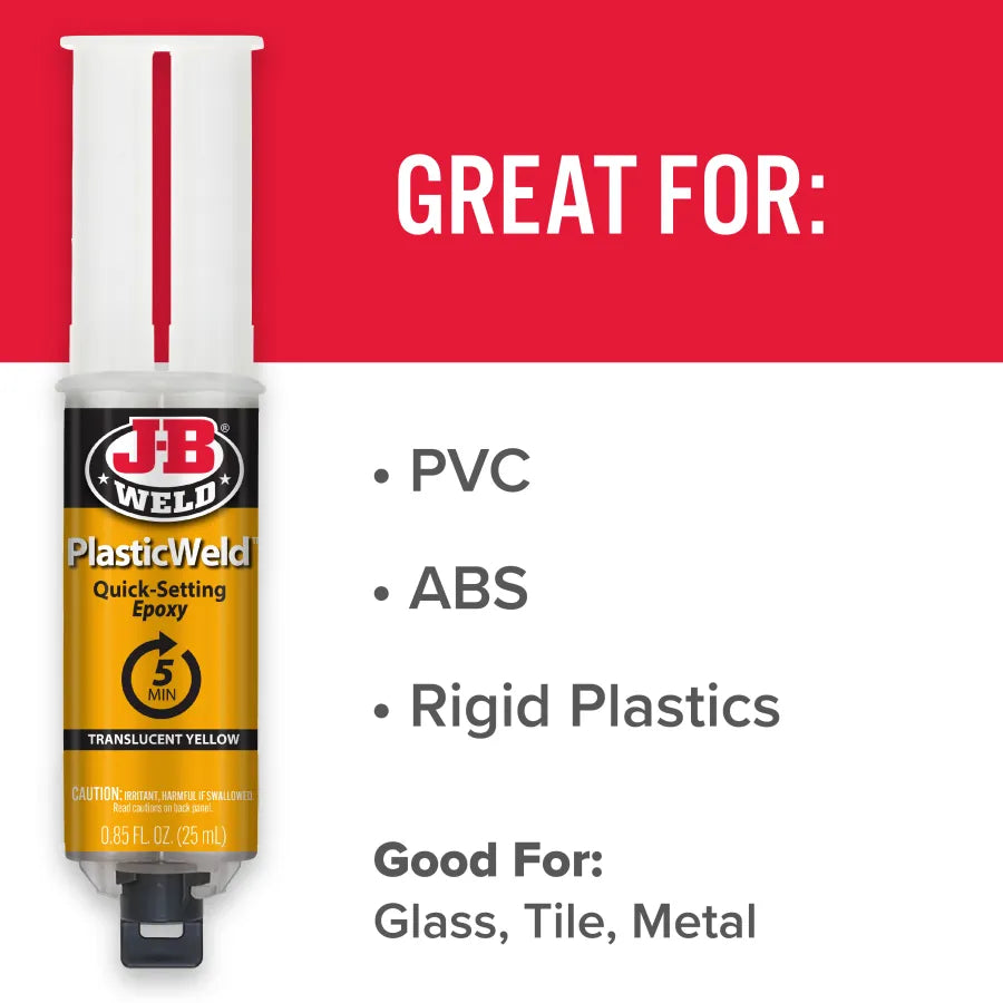 J-B Weld 25ml PlasticWeld Syringe