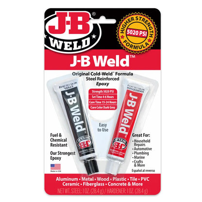 J-B WELD Original Cold Weld Twin Tube Steel Reinforced Epoxy