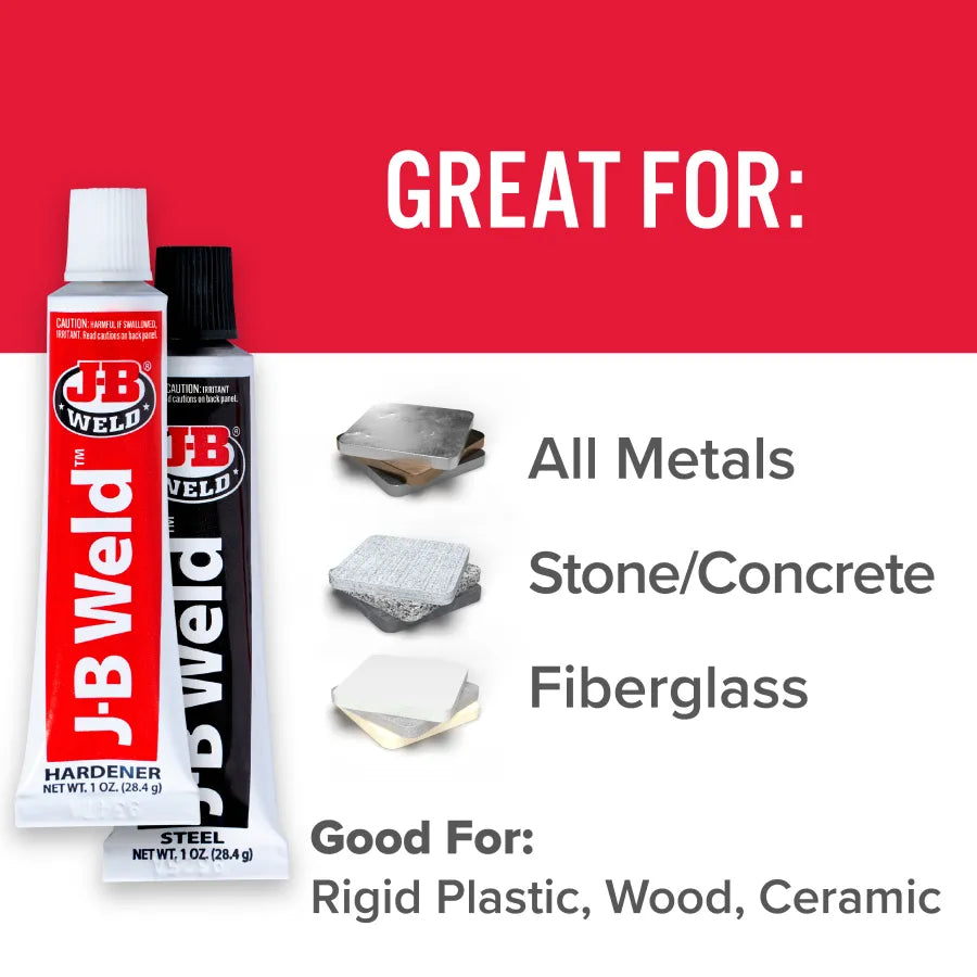 J-B WELD Original Cold Weld Twin Tube Steel Reinforced Epoxy
