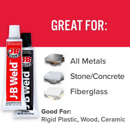 J-B WELD Original Cold Weld Twin Tube Steel Reinforced Epoxy