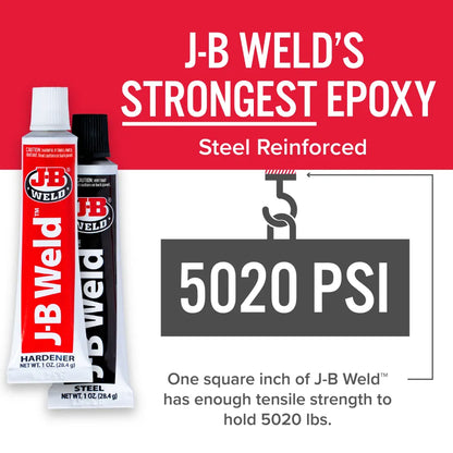 J-B WELD Original Cold Weld Twin Tube Steel Reinforced Epoxy