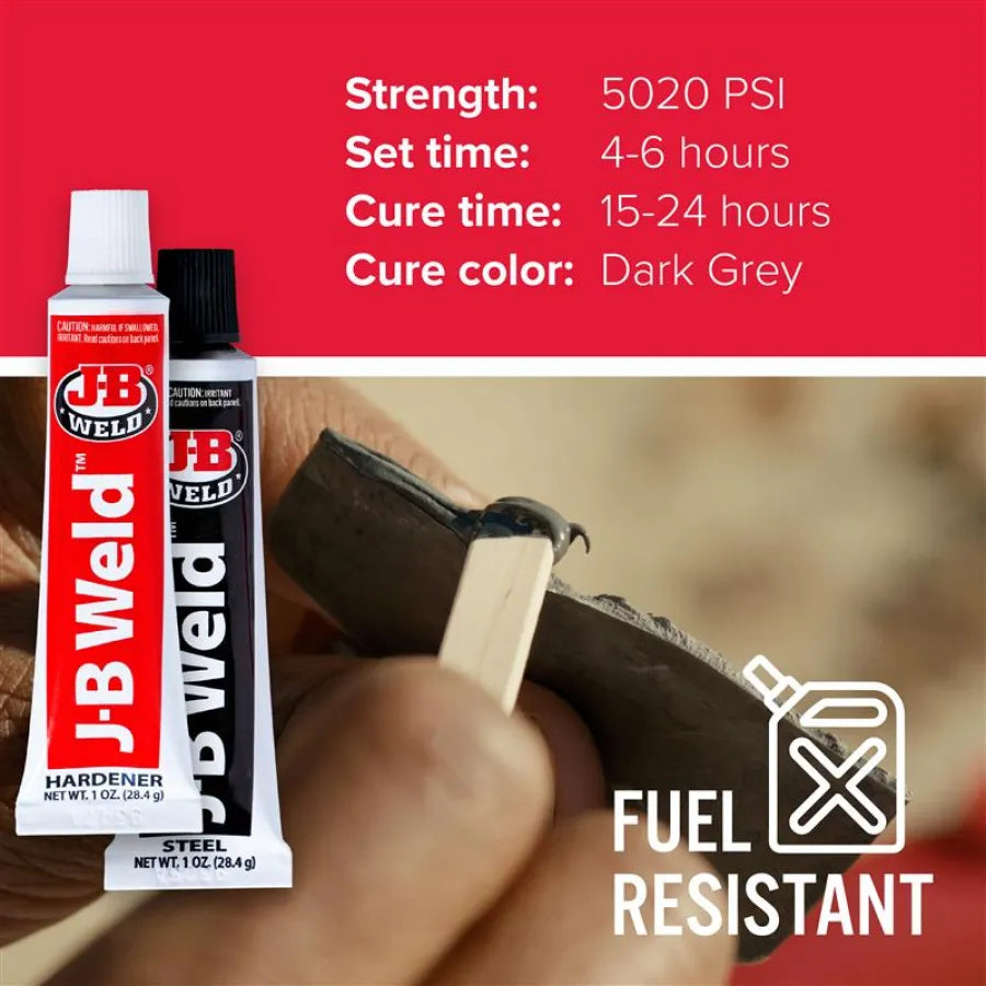 J-B WELD Original Cold Weld Twin Tube Steel Reinforced Epoxy