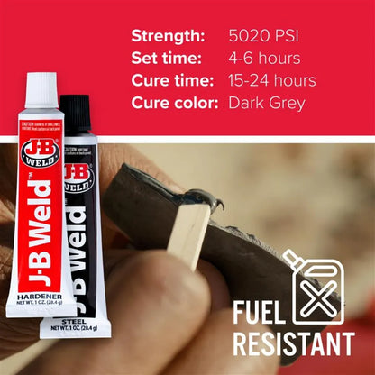 J-B WELD Original Cold Weld Twin Tube Steel Reinforced Epoxy