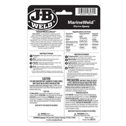 J-B Weld 2oz MarineWeld Waterproof Twin Tube