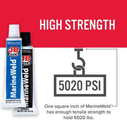 J-B Weld 2oz MarineWeld Waterproof Twin Tube