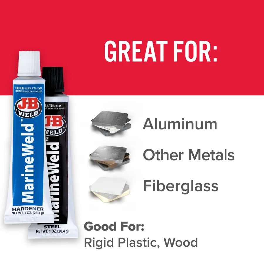 J-B Weld 2oz MarineWeld Waterproof Twin Tube