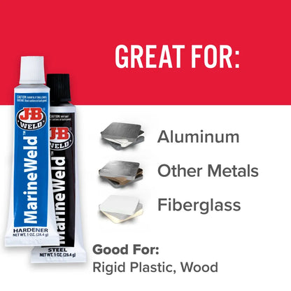 J-B Weld 2oz MarineWeld Waterproof Twin Tube