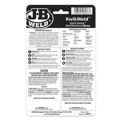 J-B Weld 2oz KwikWeld Twin Tube