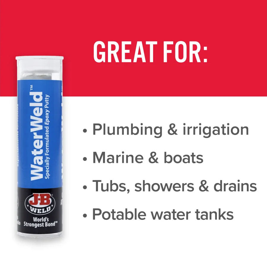 J-B Weld 2oz WaterWeld Epoxy Putty